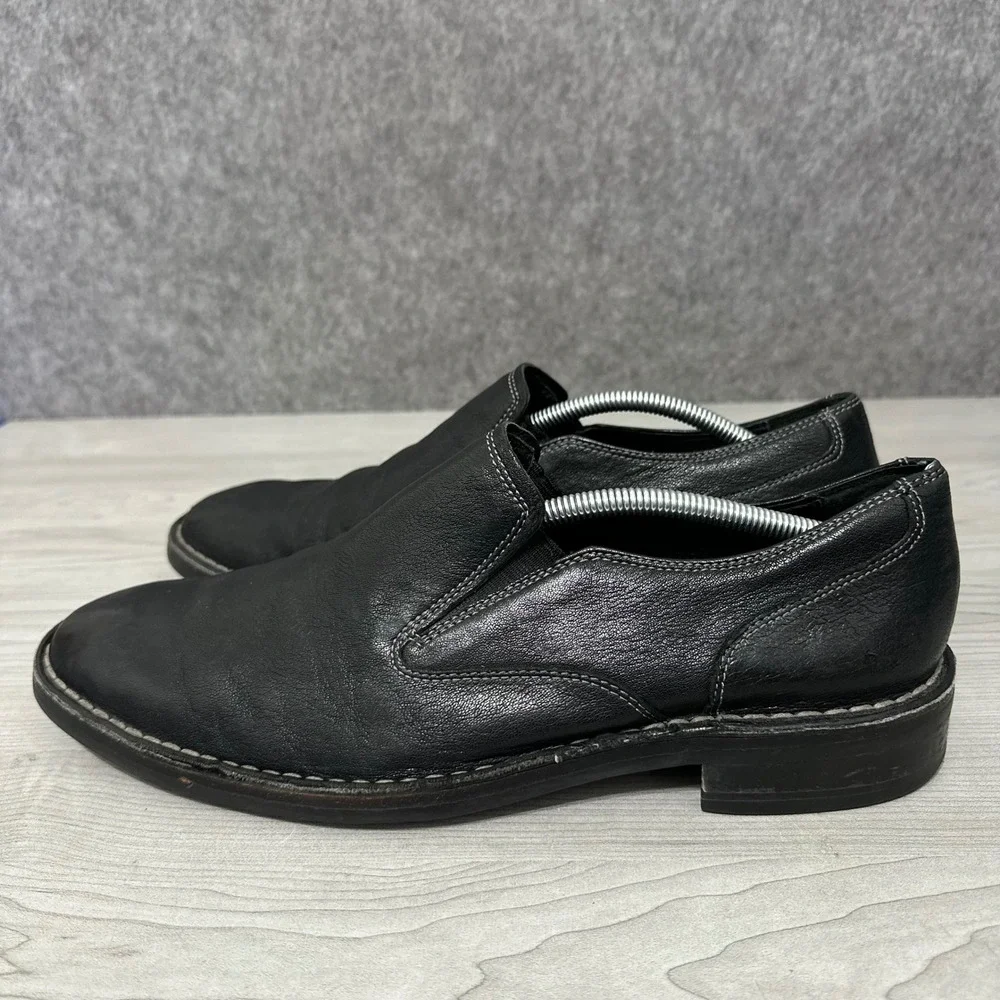 Cole Haan Slip On Shoes Mens 12 Black C09879 Leather Loafers Casual Dress‎